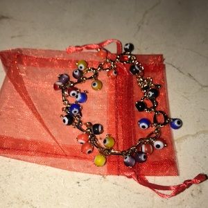 Brand New - Double Evil Eye MultiColor Bracelet